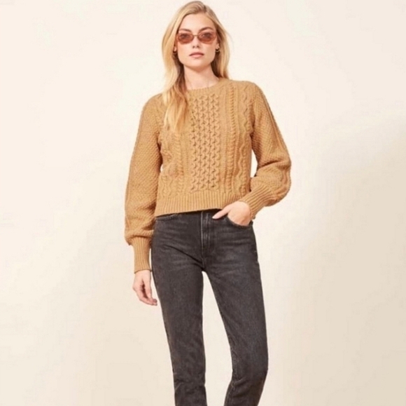 Reformation x La Ligne sail away with me sweater camel XS - Picture 1 of 8
